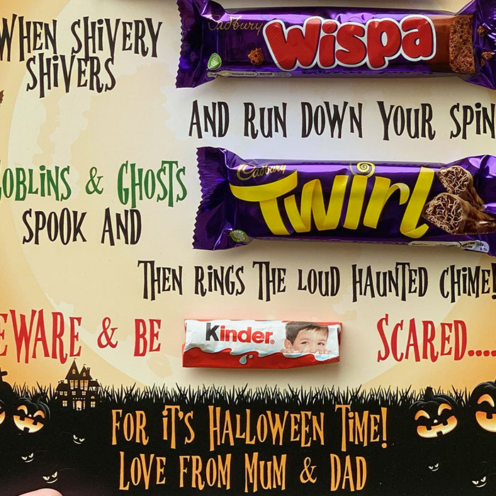 Personalised Halloween Chocolate Board 
