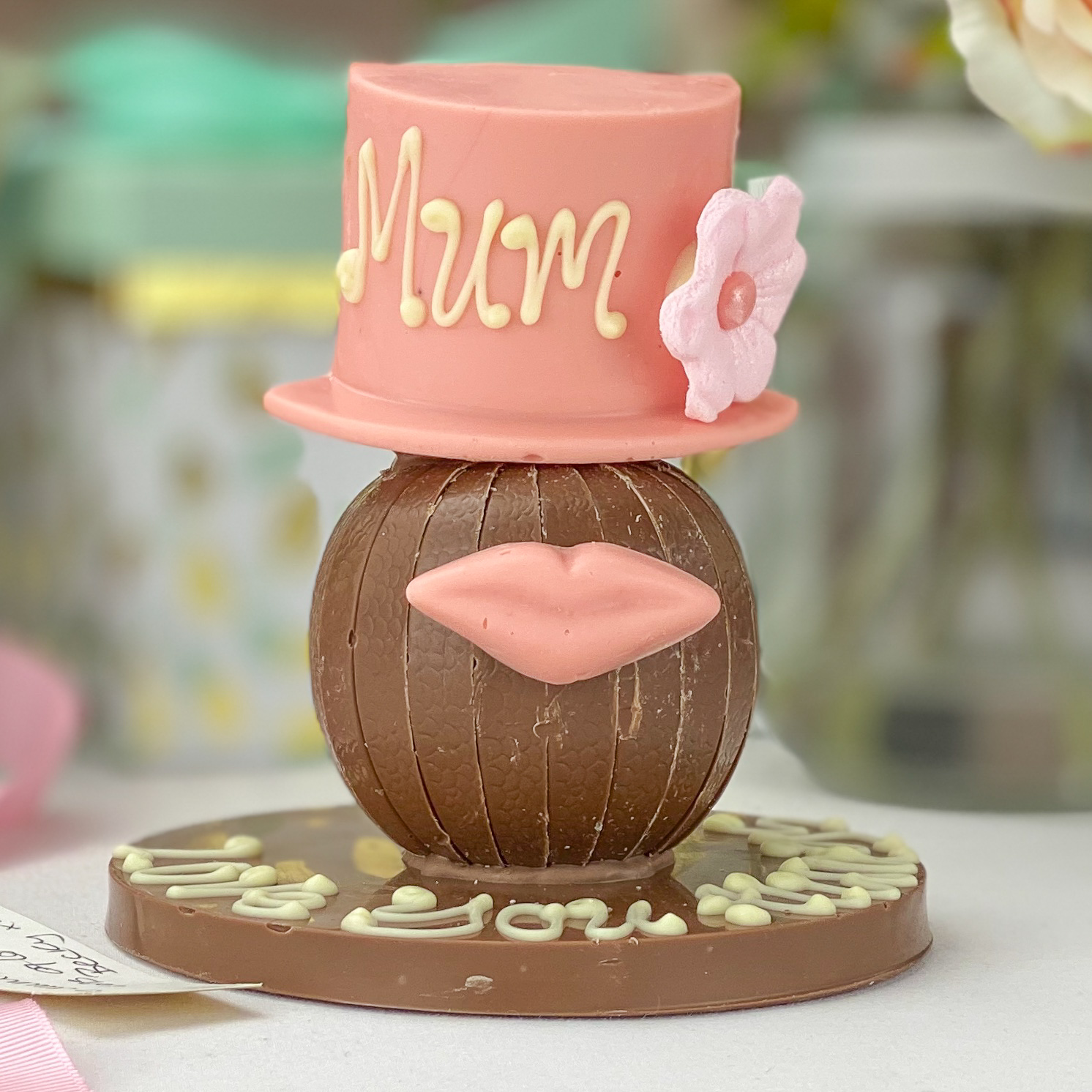 Personalised Terry's Chocolate Orange Pink Hat & Lips