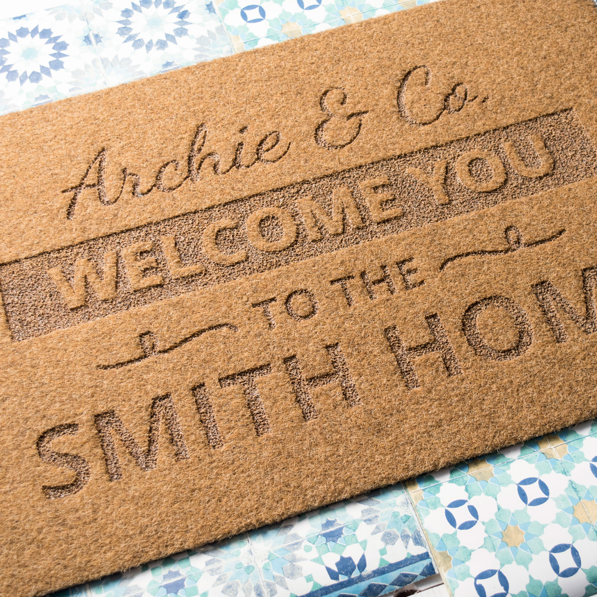 Personalised Outdoor Doormat - Welcome You