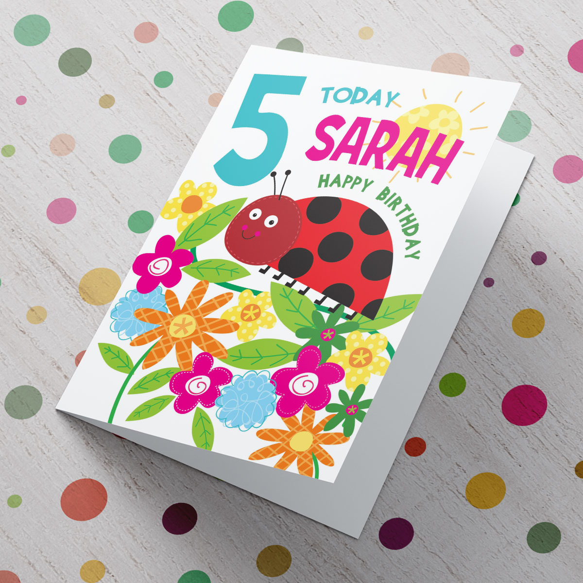 Personalised Card - Birthday Ladybird