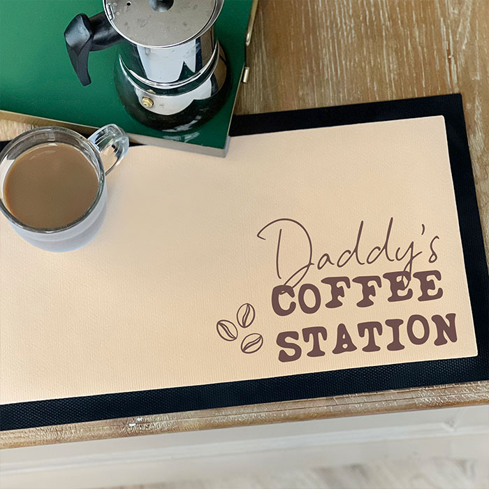 Personalised Coffee Station Mat