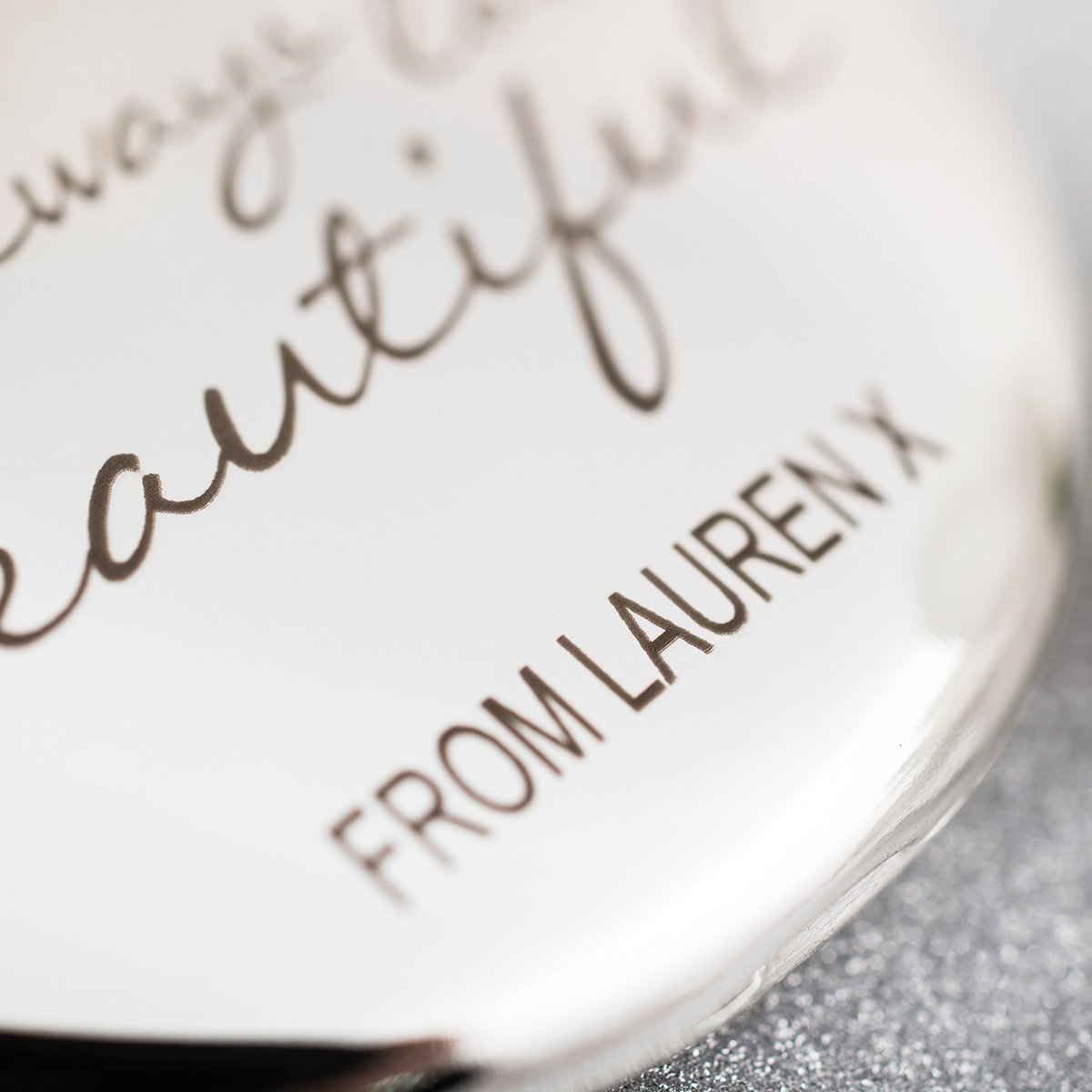 Engraved Compact Mirror - Mummy You Always Look Beautiful