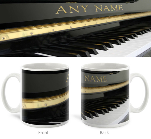 Personalised Mug - Piano