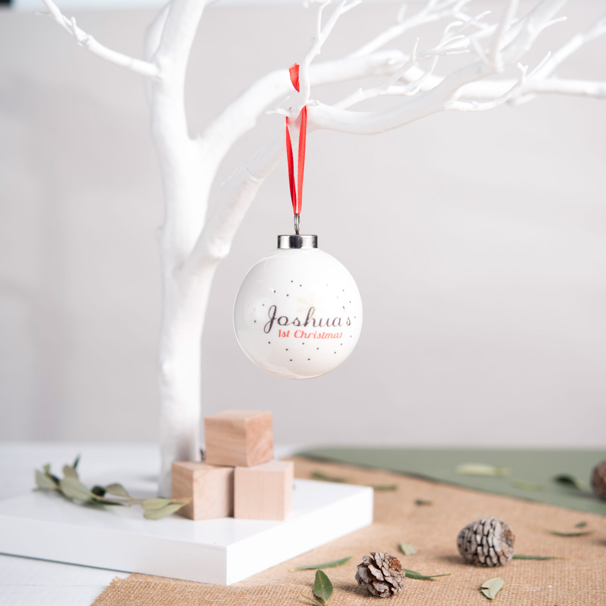 Personalised Bauble - First Christmas
