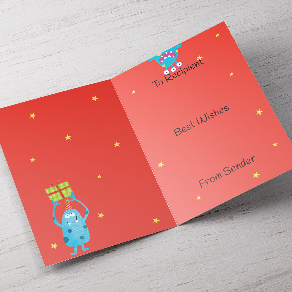 Personalised Card - Have A Monster Birthday