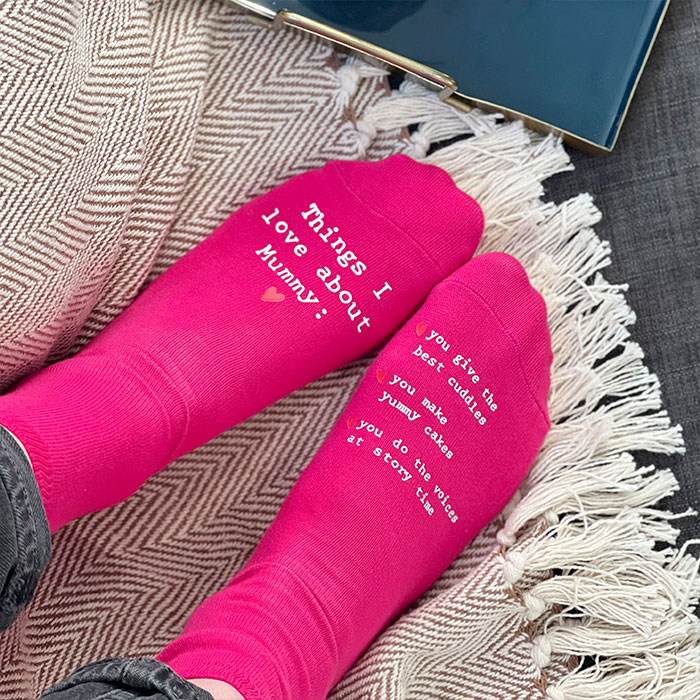 Personalised 'Things I Love About' Socks