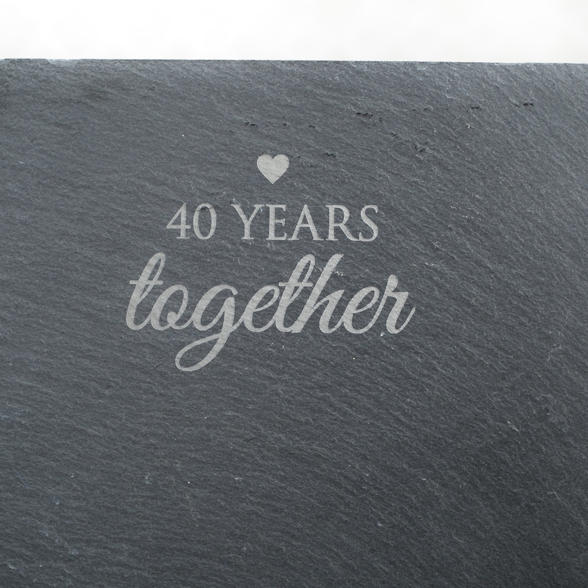 Personalised Slate Chalkboard Photo Frame - 40 Years Together