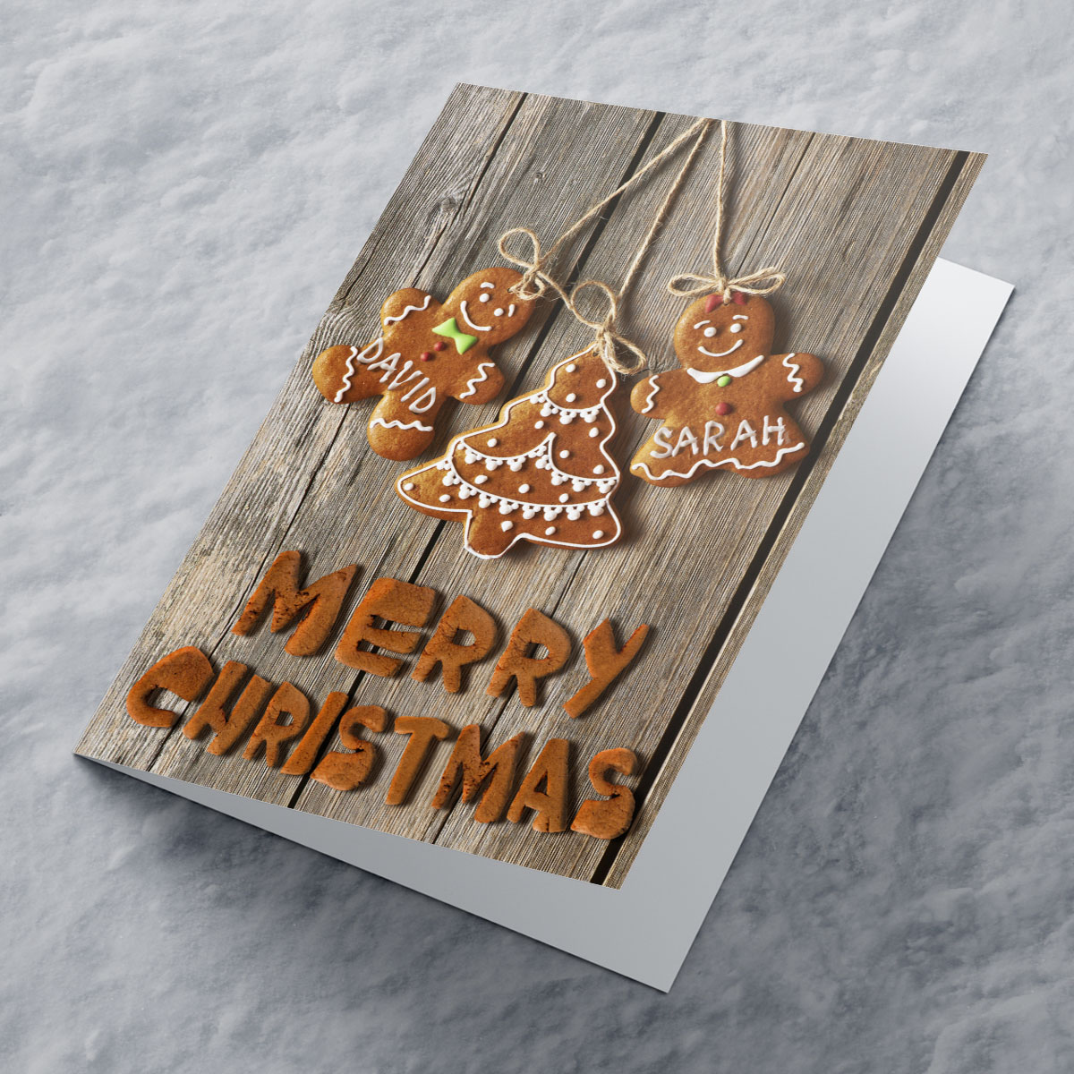 Personalised Card - Christmas Biscuits