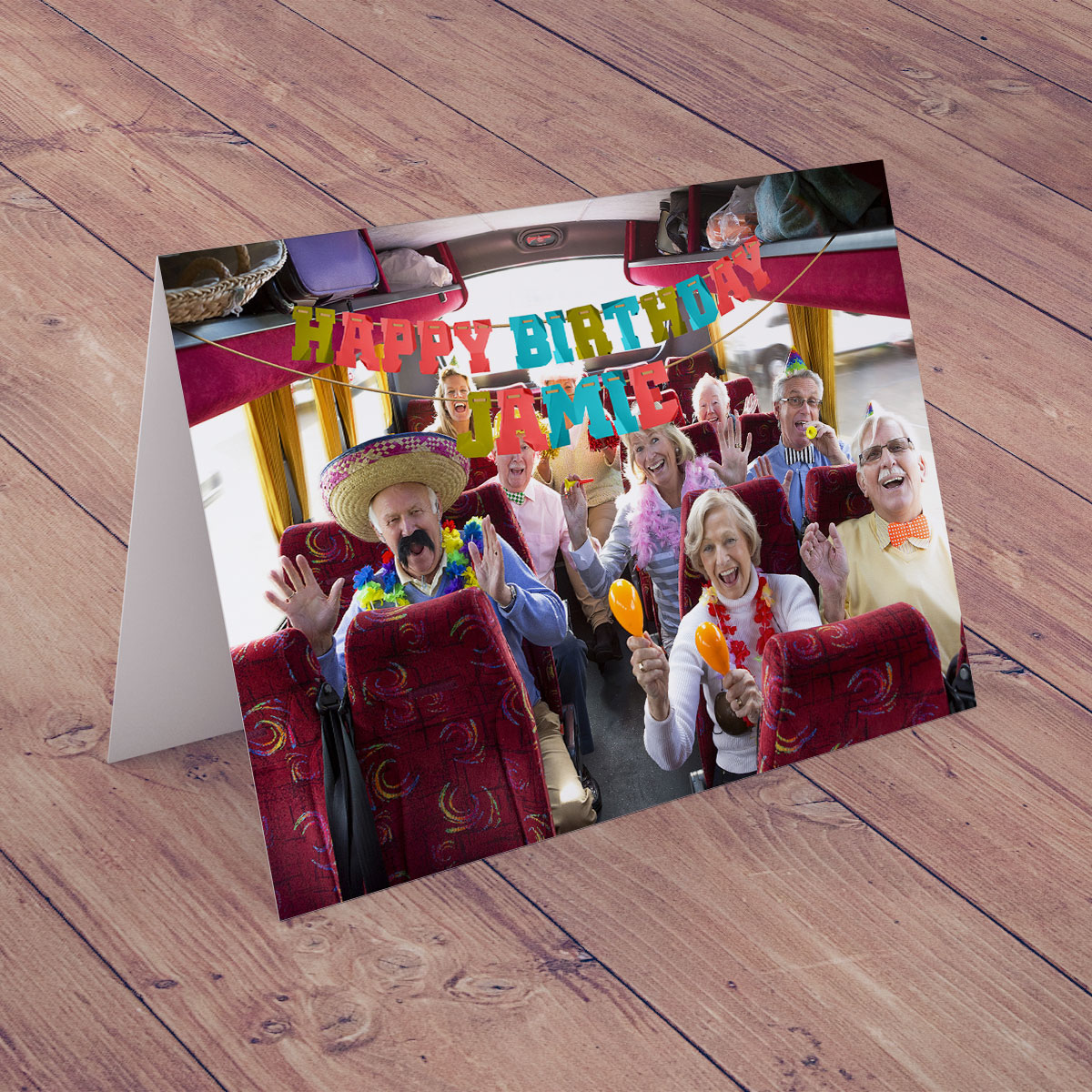 Personalised Card - Coach Trip