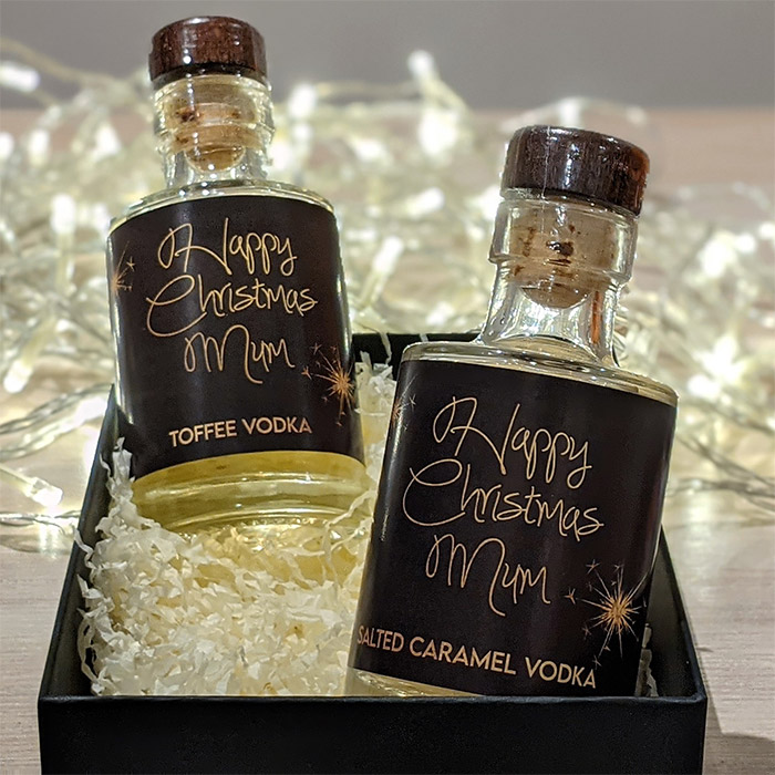 Personalised Salted Caramel And Toffee Vodka Gift Box