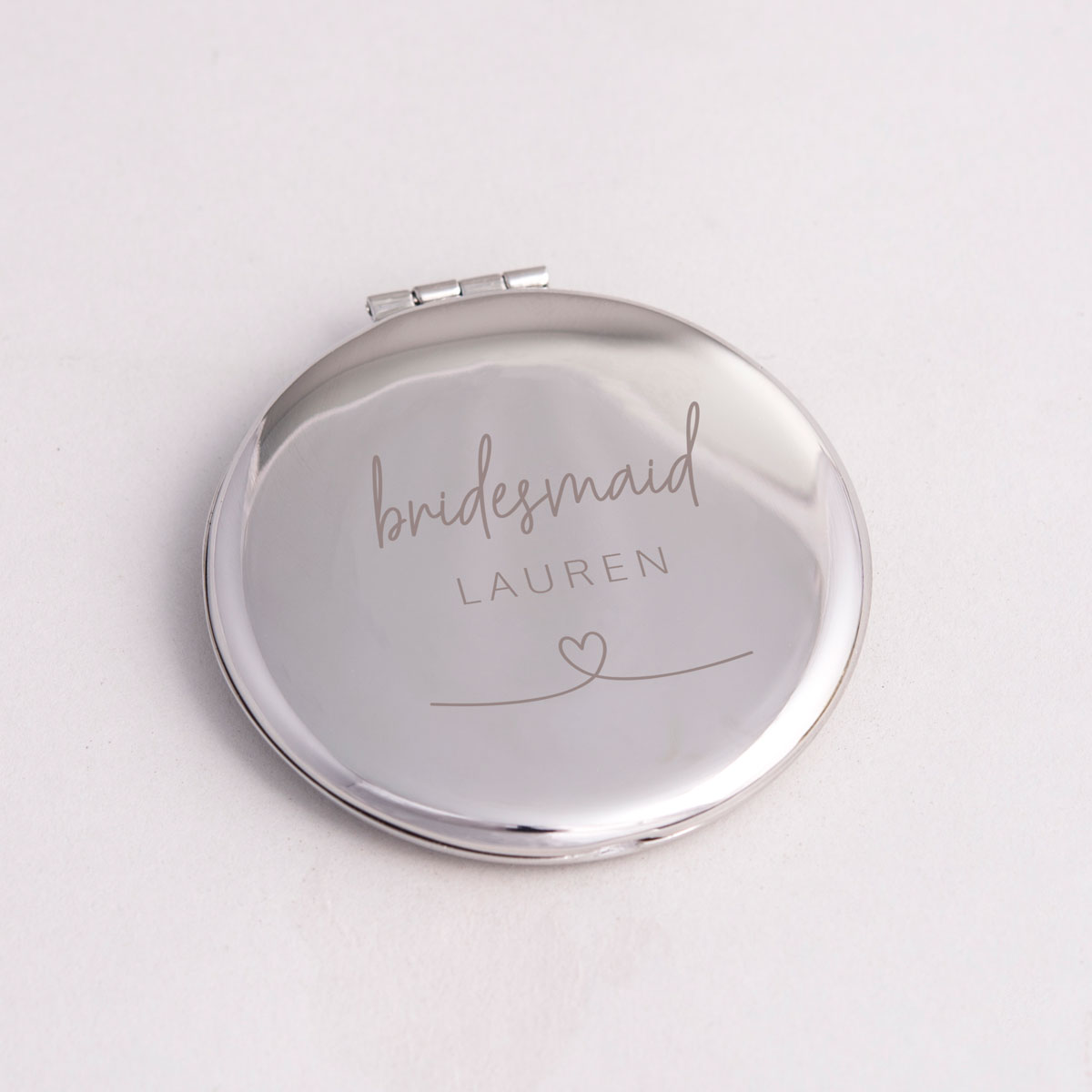 Engraved Compact Mirror - Love Story