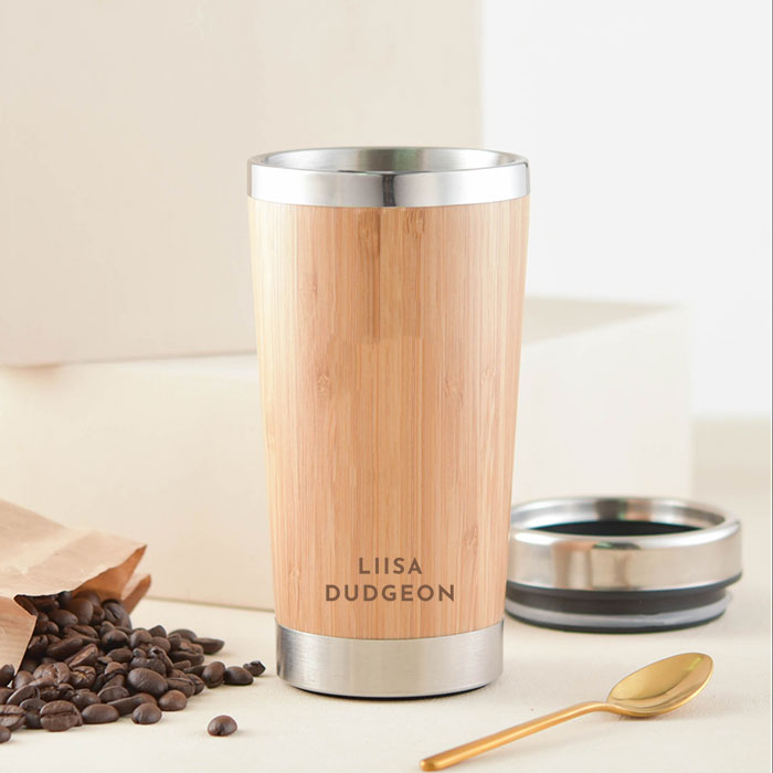 Create Your Own - Personalised Bamboo Travel Mug