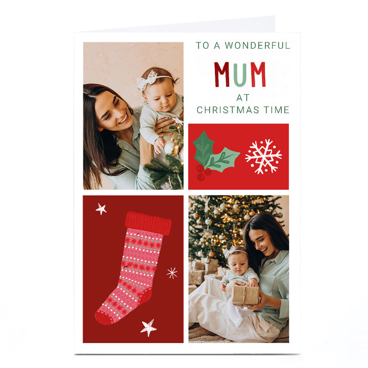 Personalised Kerry Spurling Christmas Card - Mum