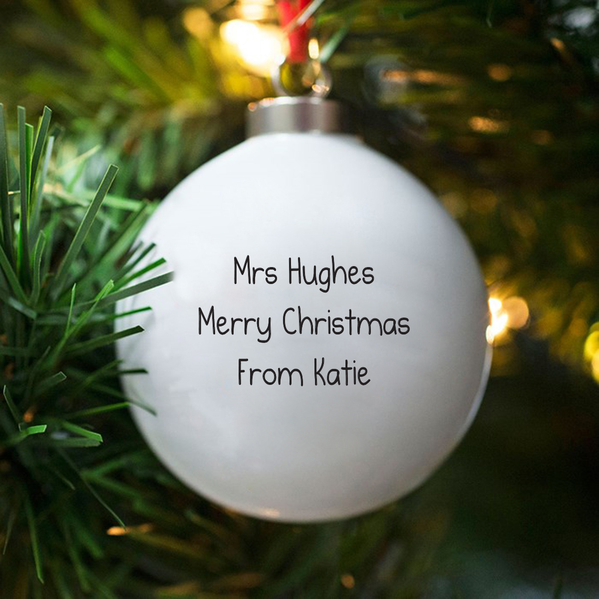 Personalised Bauble - Christmas Holly