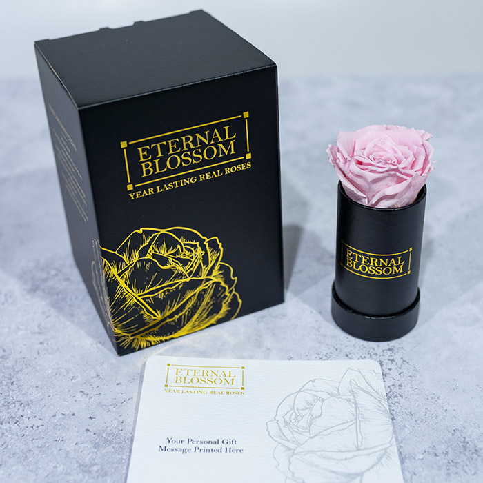 Individual Year Lasting Real Rose Blossom Box
