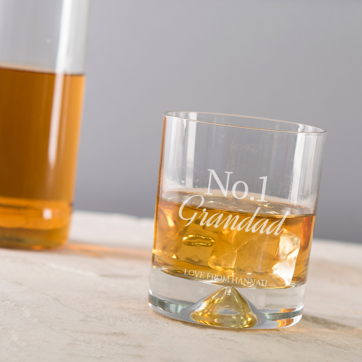 Personalised Whisky Tumbler - No.1 Grandad