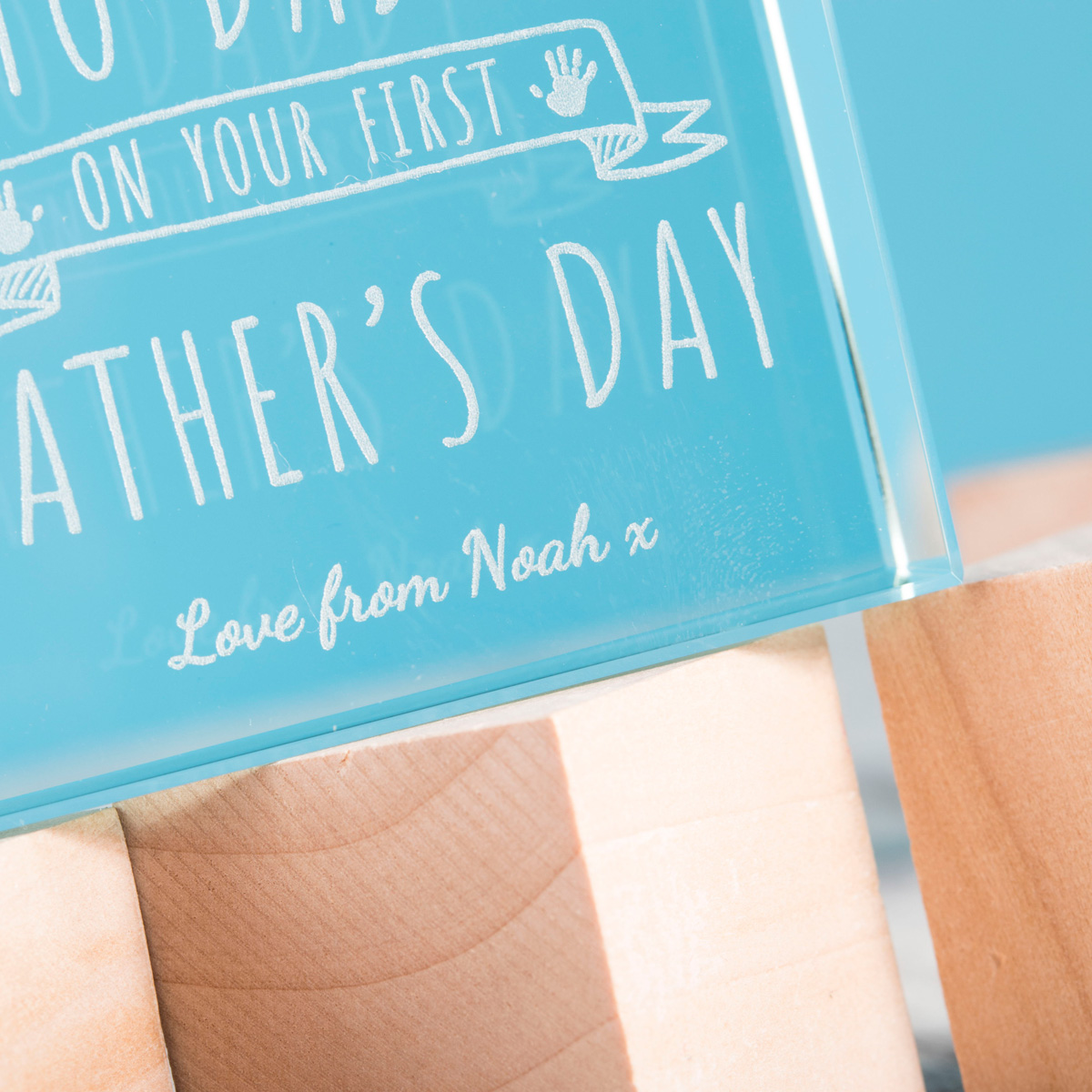 Personalised Glass Token - On Your First Father's Day
