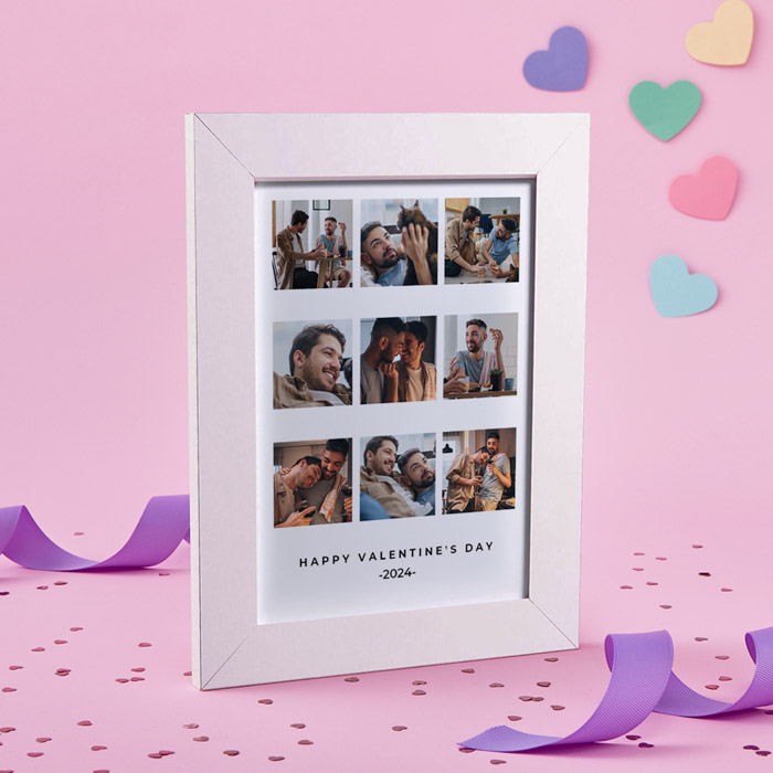 Photo Upload Framed Print - This Year - Valentine's Day