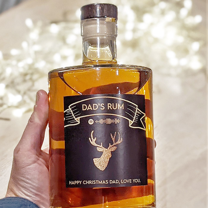 Personalised Spiced Christmas Rum - Exclusive