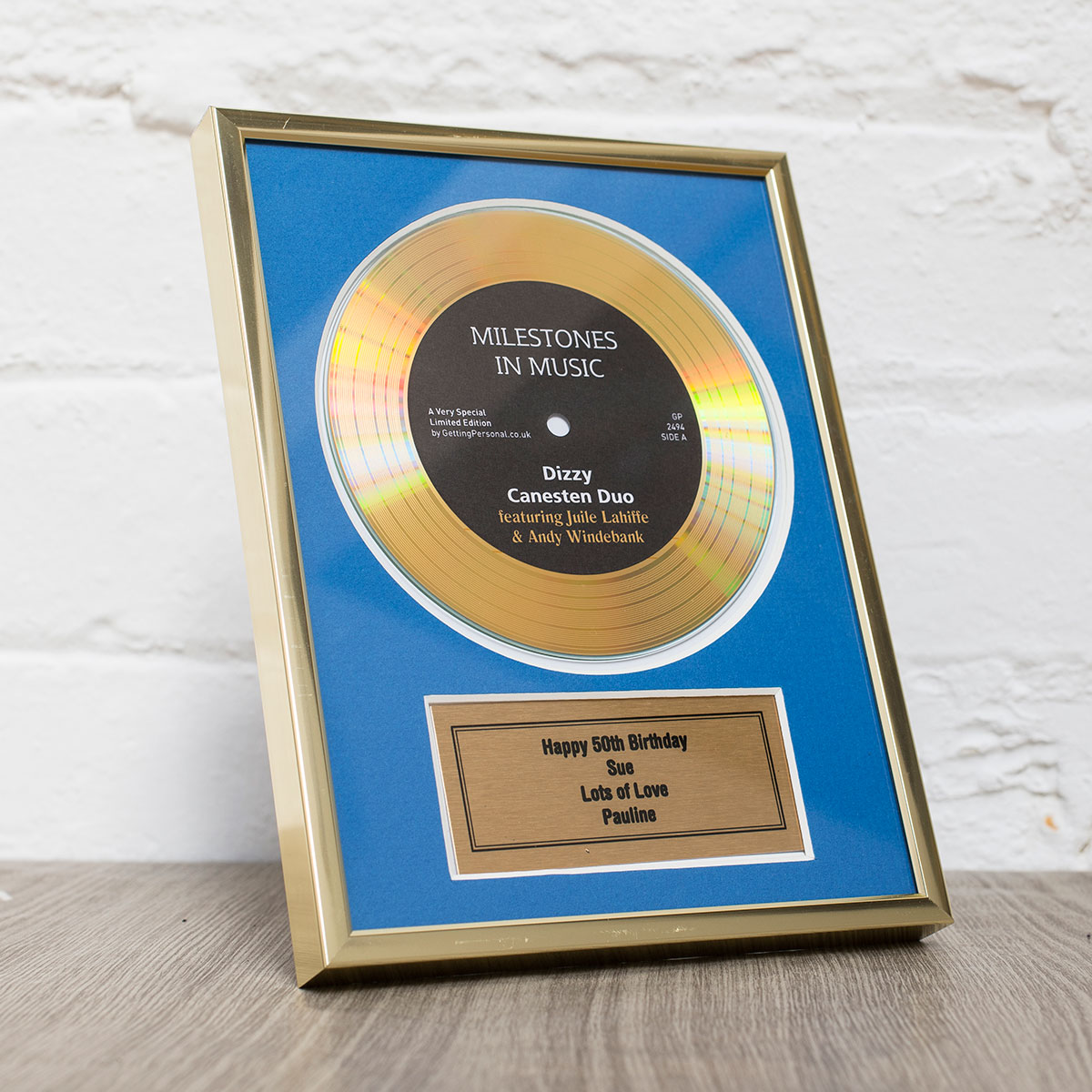 Personalised Framed Didi Disc - Message