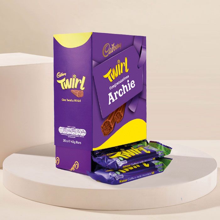 Personalised Cadbury Twirl Box - 20 Bars