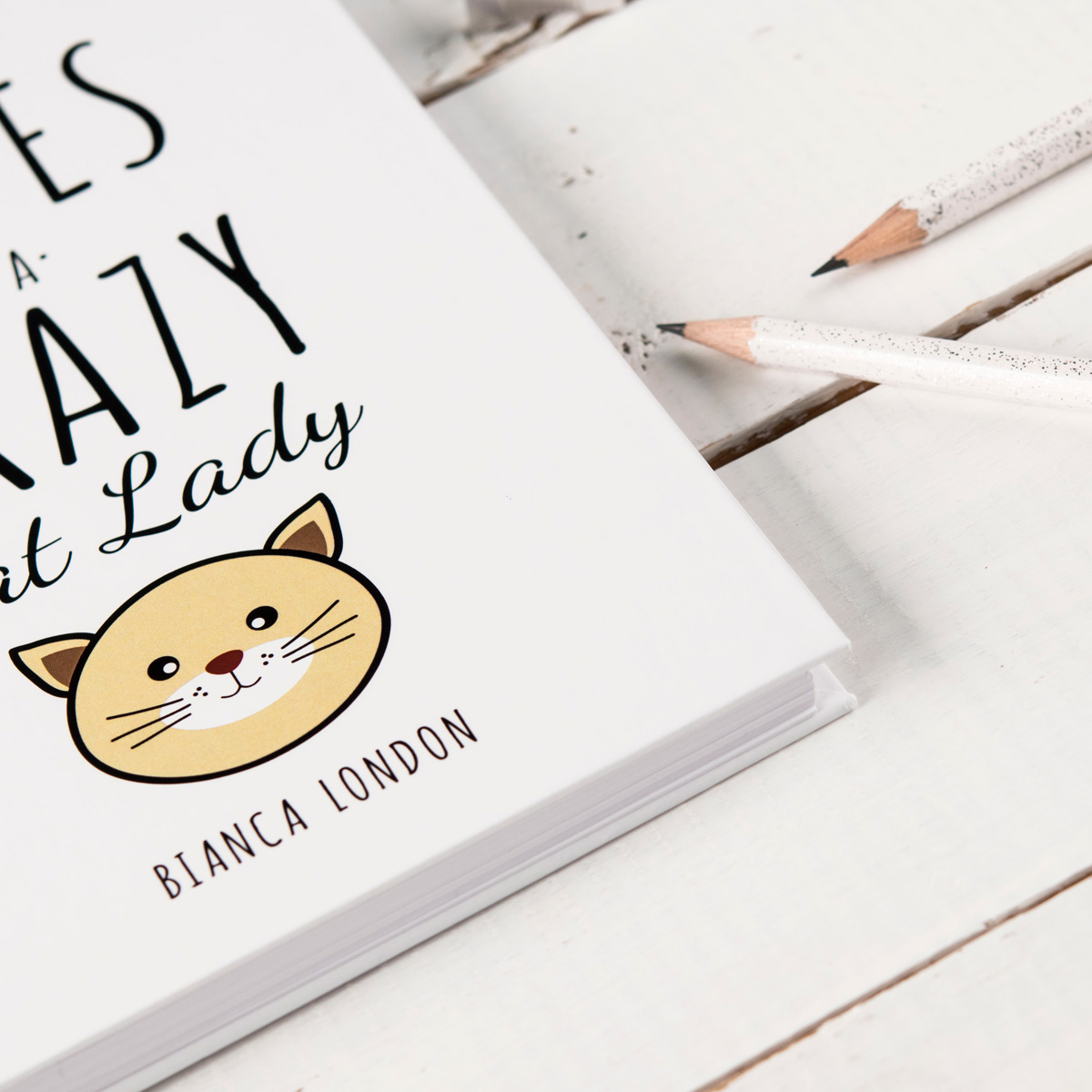 Personalised Notebook - Notes Of A Crazy Cat Lady