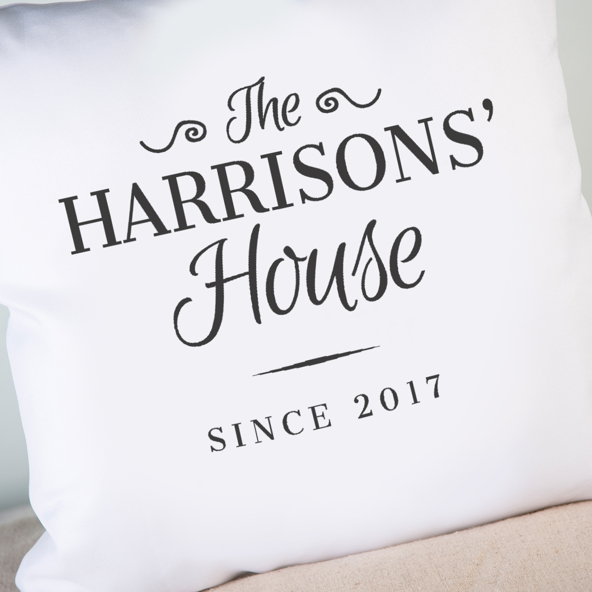 Personalised Cushion - Family House