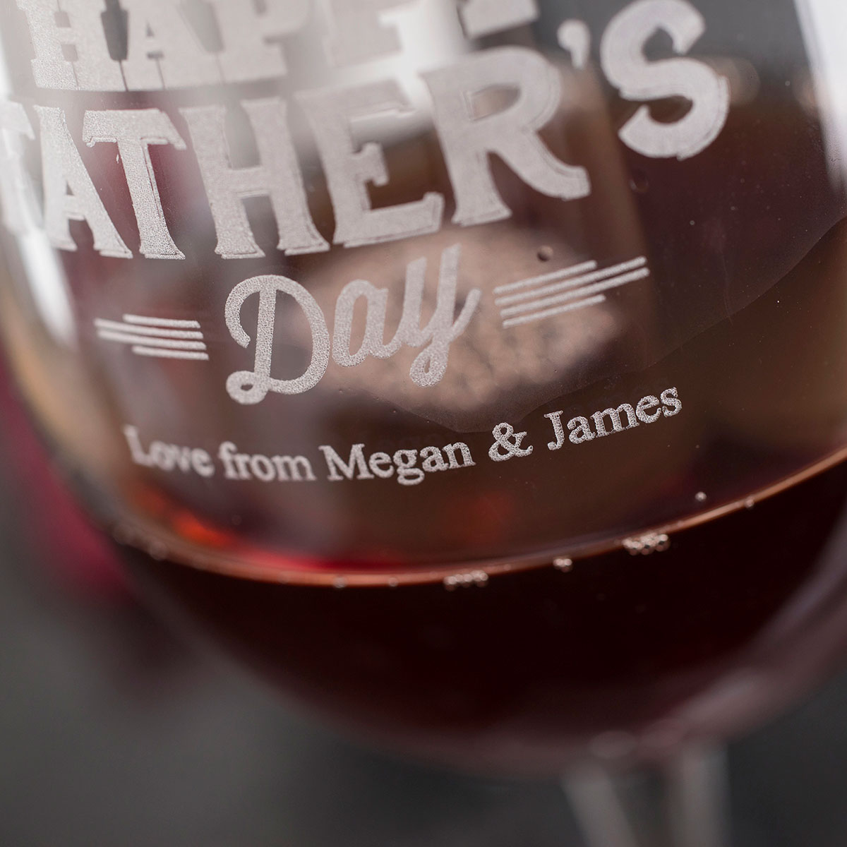 Personalised Wine Glass - Father's Day Crown