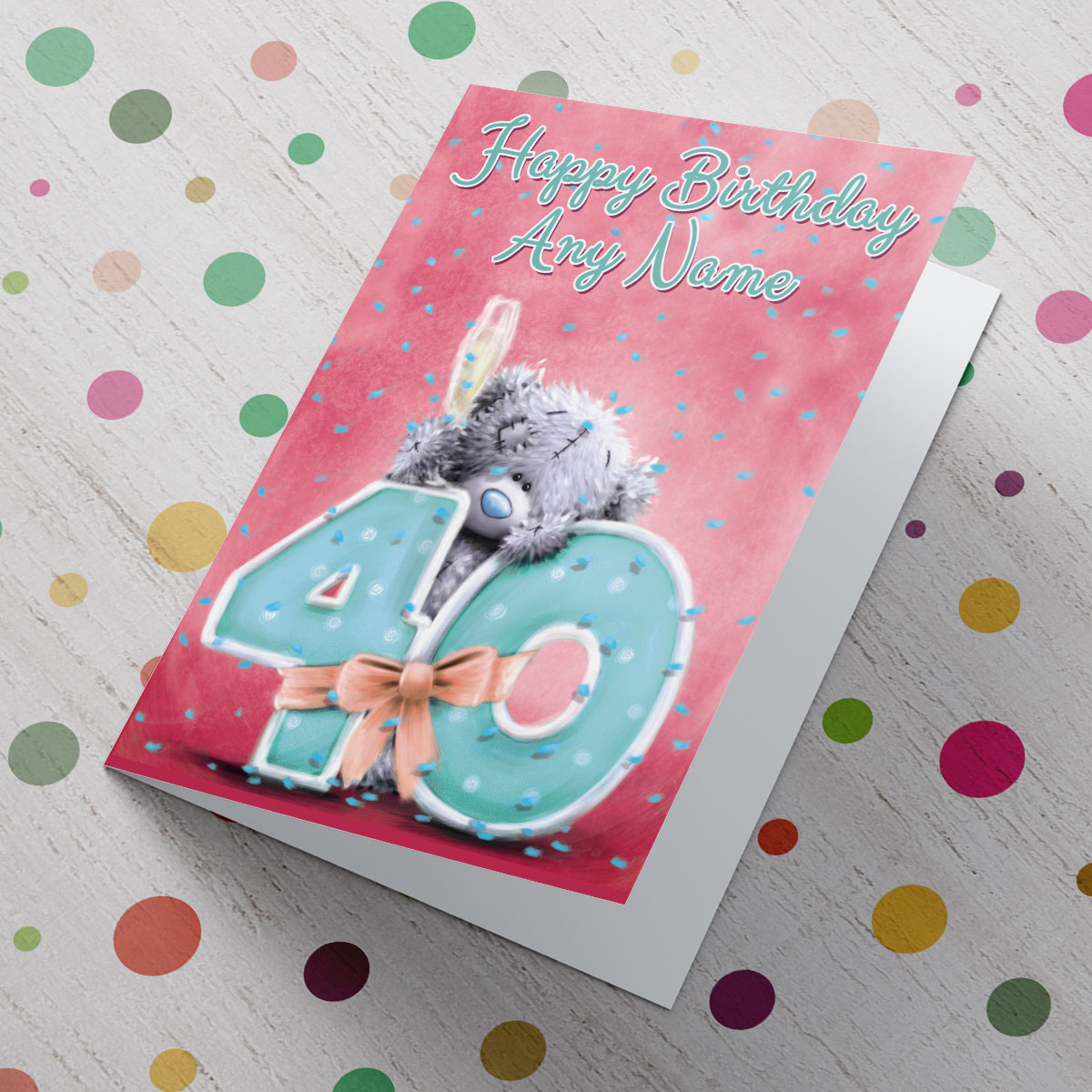 Personalised Me To You Card - 40 Today