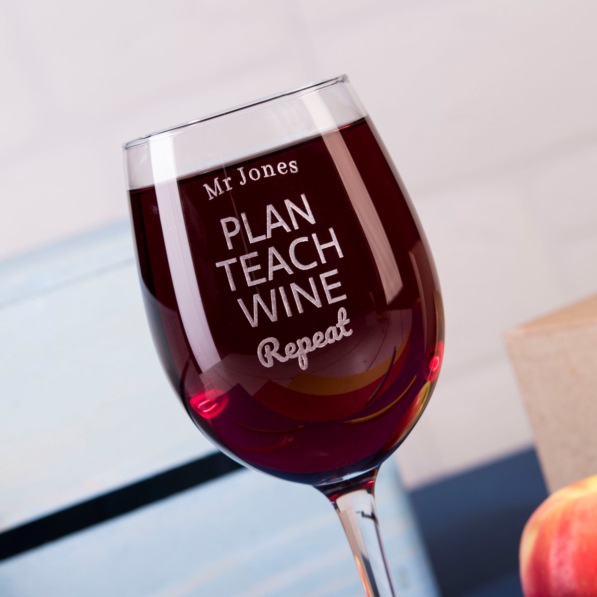 Personalised Wine Glass - Plan Teach Wine