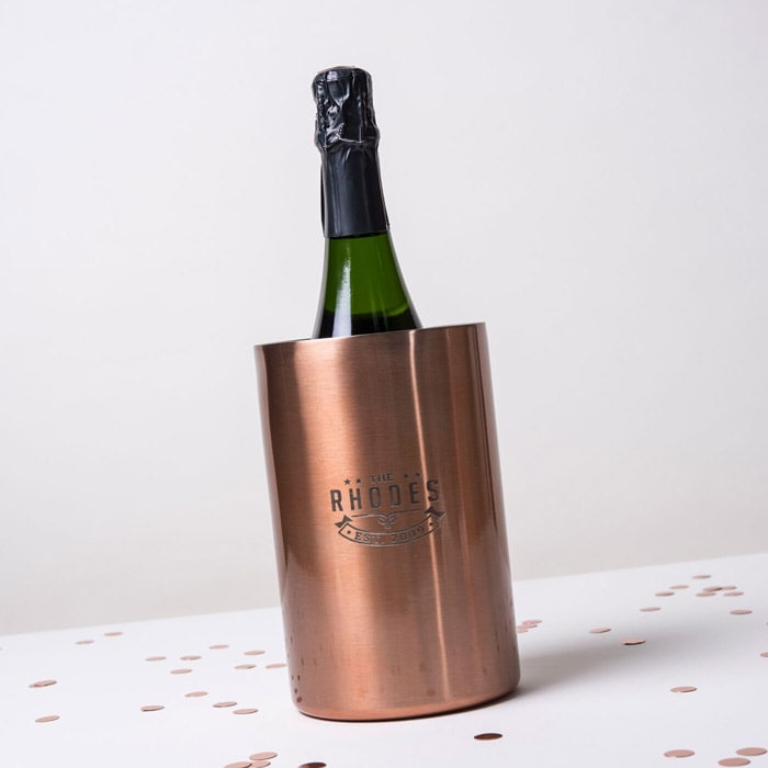 Personalised Copper Wine Cooler