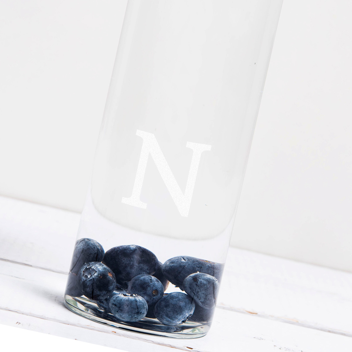 Personalised Glass Water Bottle - Initial