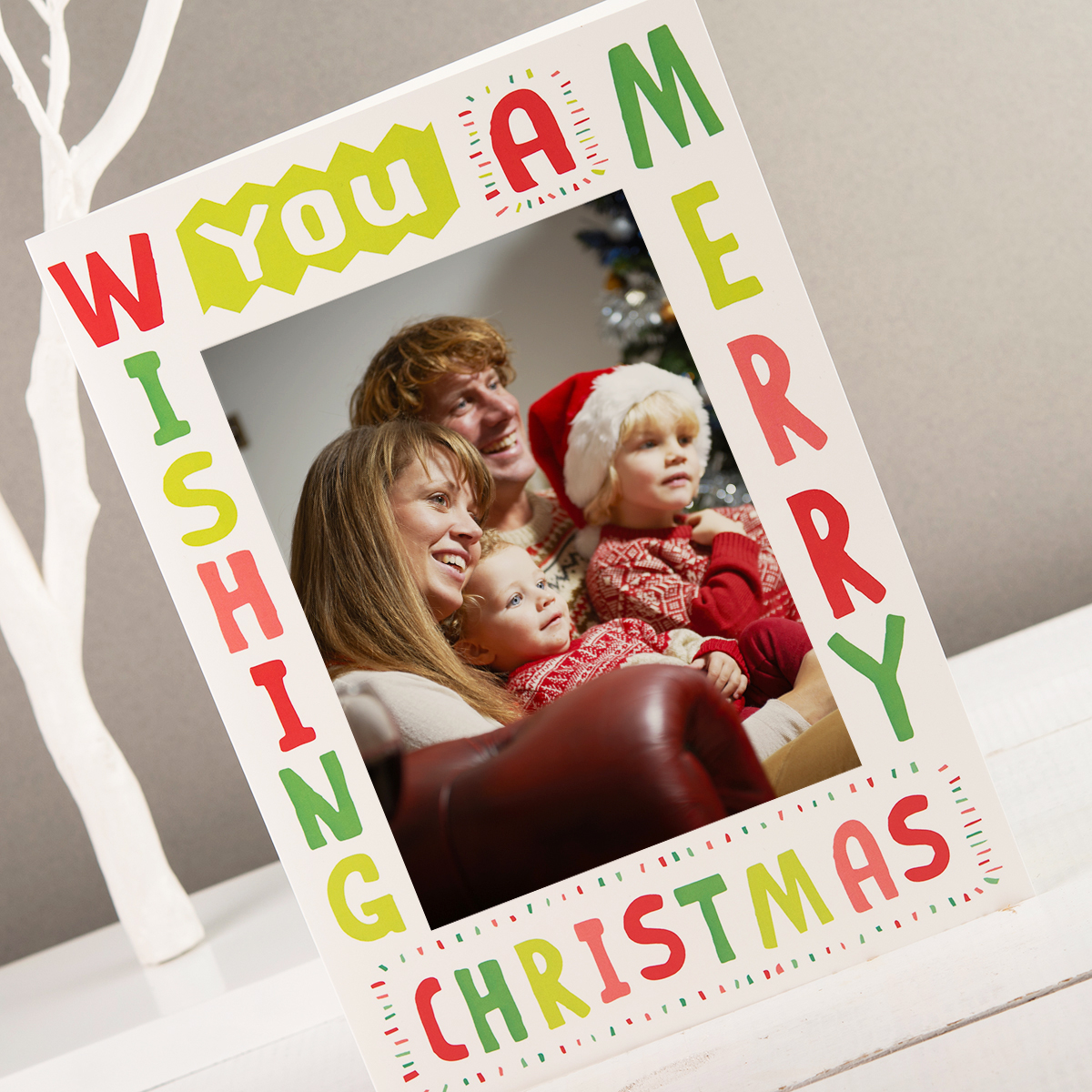 Photo Upload Card - Wishing You A Merry Christmas