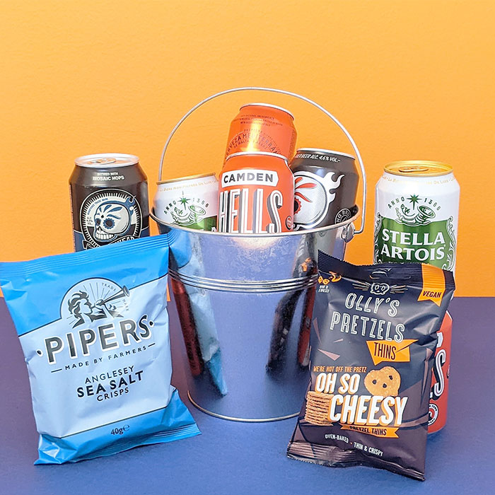 Personalised Beer In A Bucket Gift Set