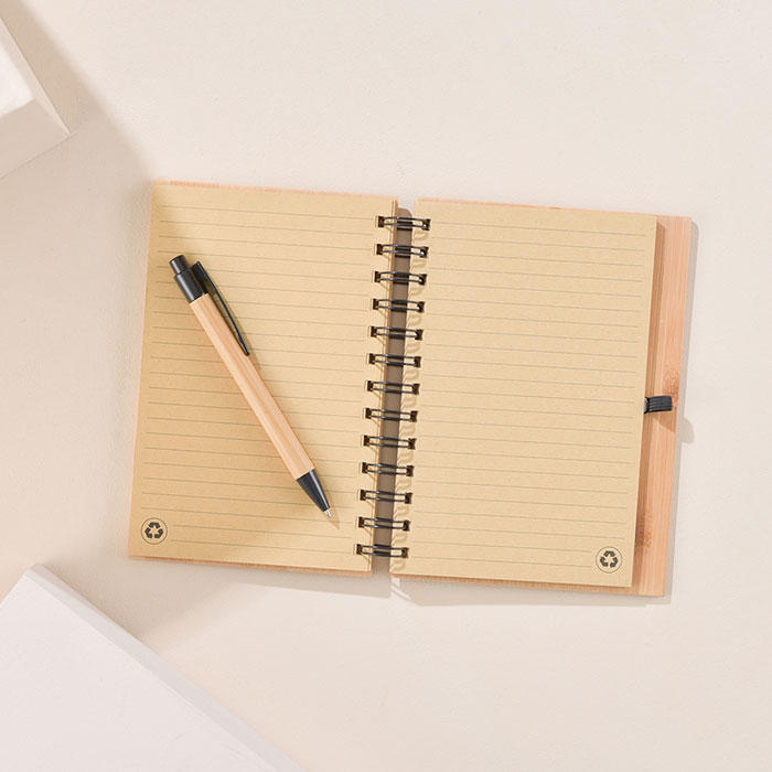 Create Your Own - Personalised Bamboo Notebook & Pen