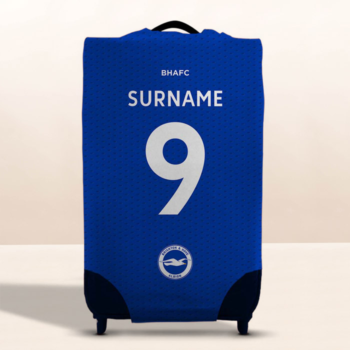 Personalised Football Team Back of Shirt Caseskin Suitcase Cover - Medium 25 to 30 inches