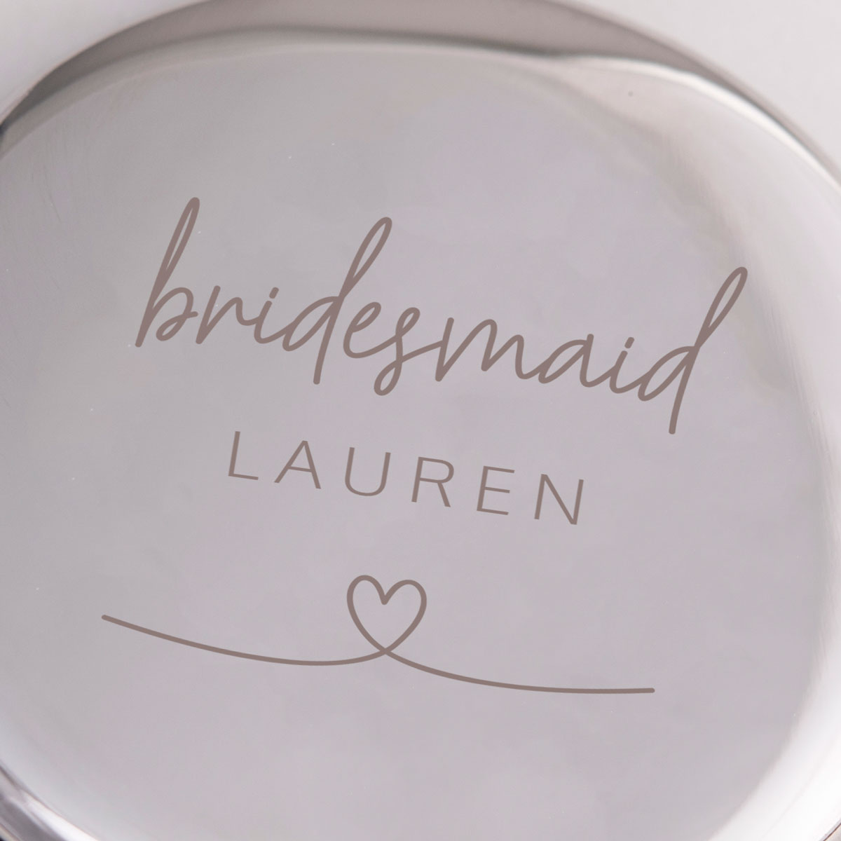 Engraved Compact Mirror - Love Story