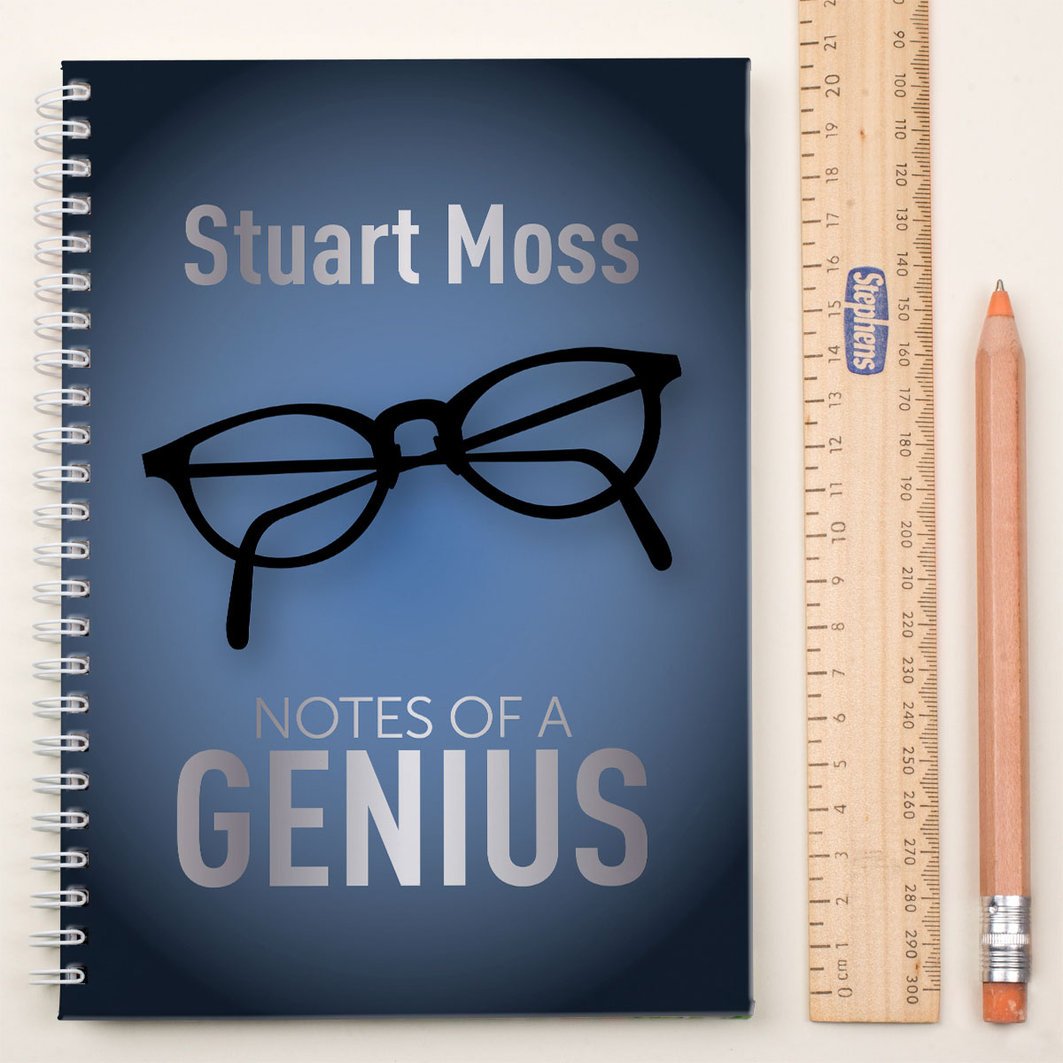 Personalised Notebook - Notes From A Genius