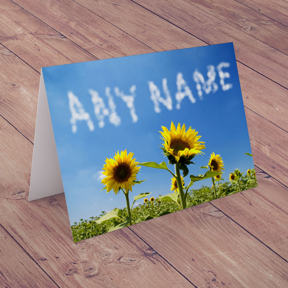 Personalised Card - Lovely Sunflowers