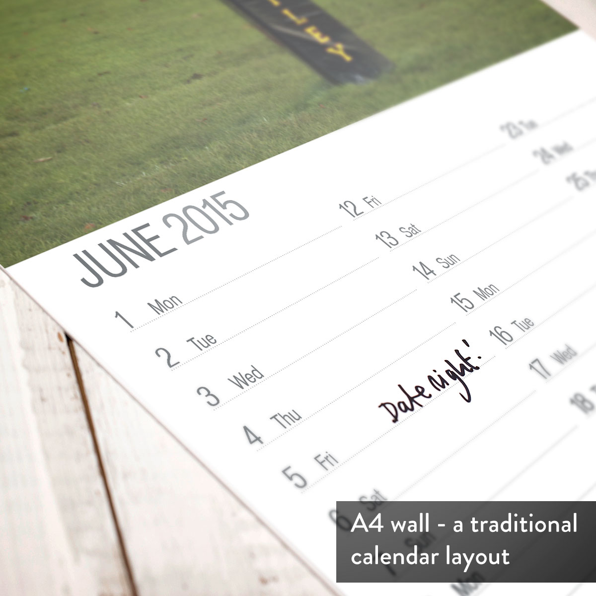 Personalised Rugby Calendar - 1st Edition