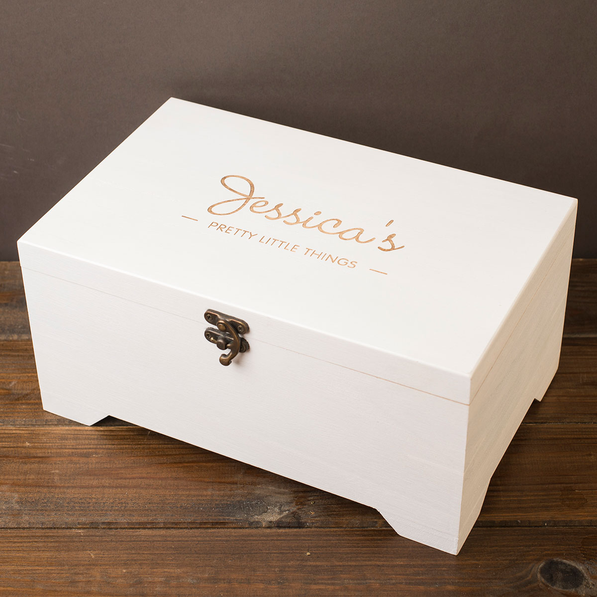 Personalised Pretty Little Things White Storage Box