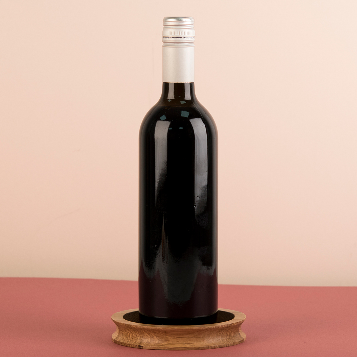 Personalised Wooden Wine Bottle Coaster - Save Water, Drink Wine
