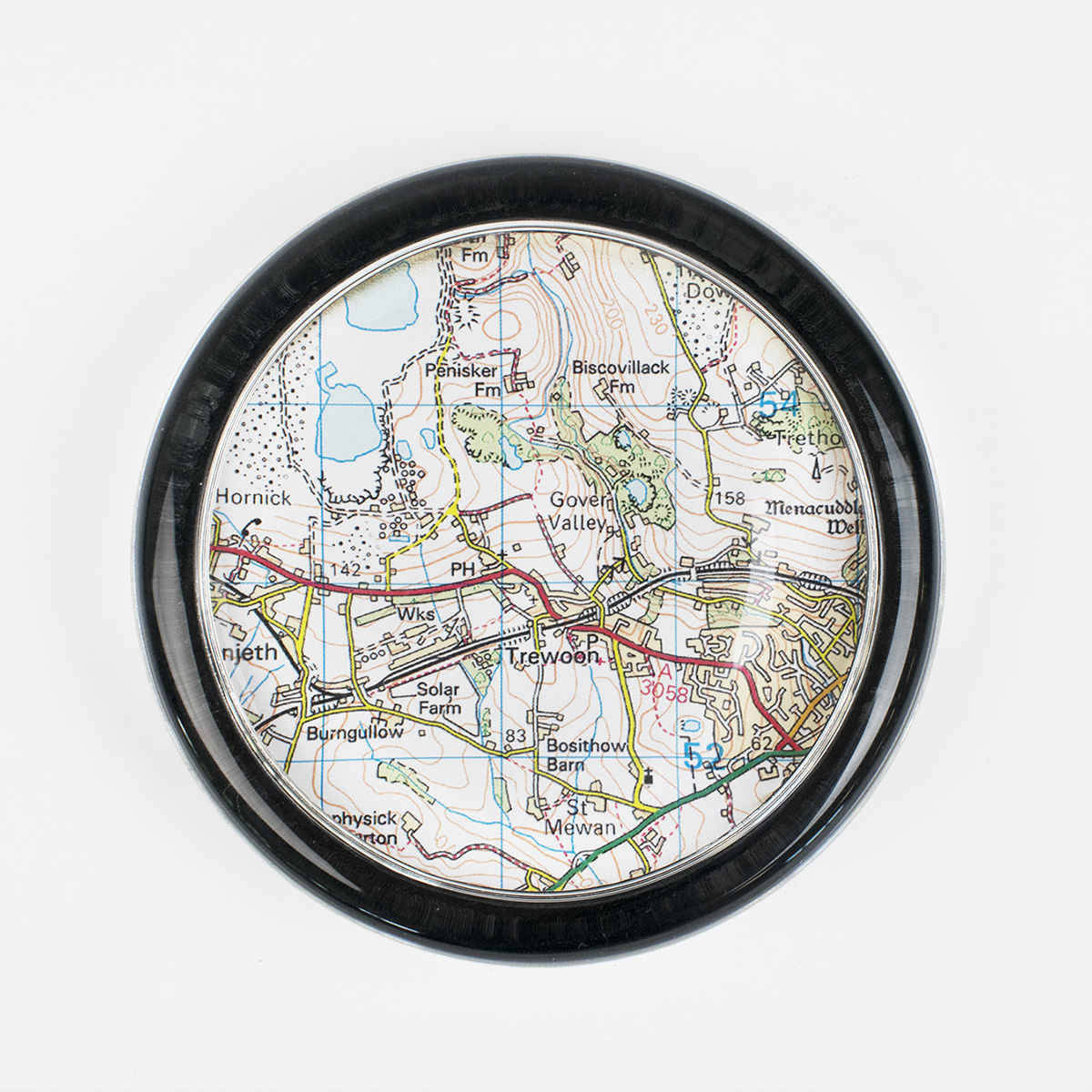 Personalised Paperweight - Map Postcode
