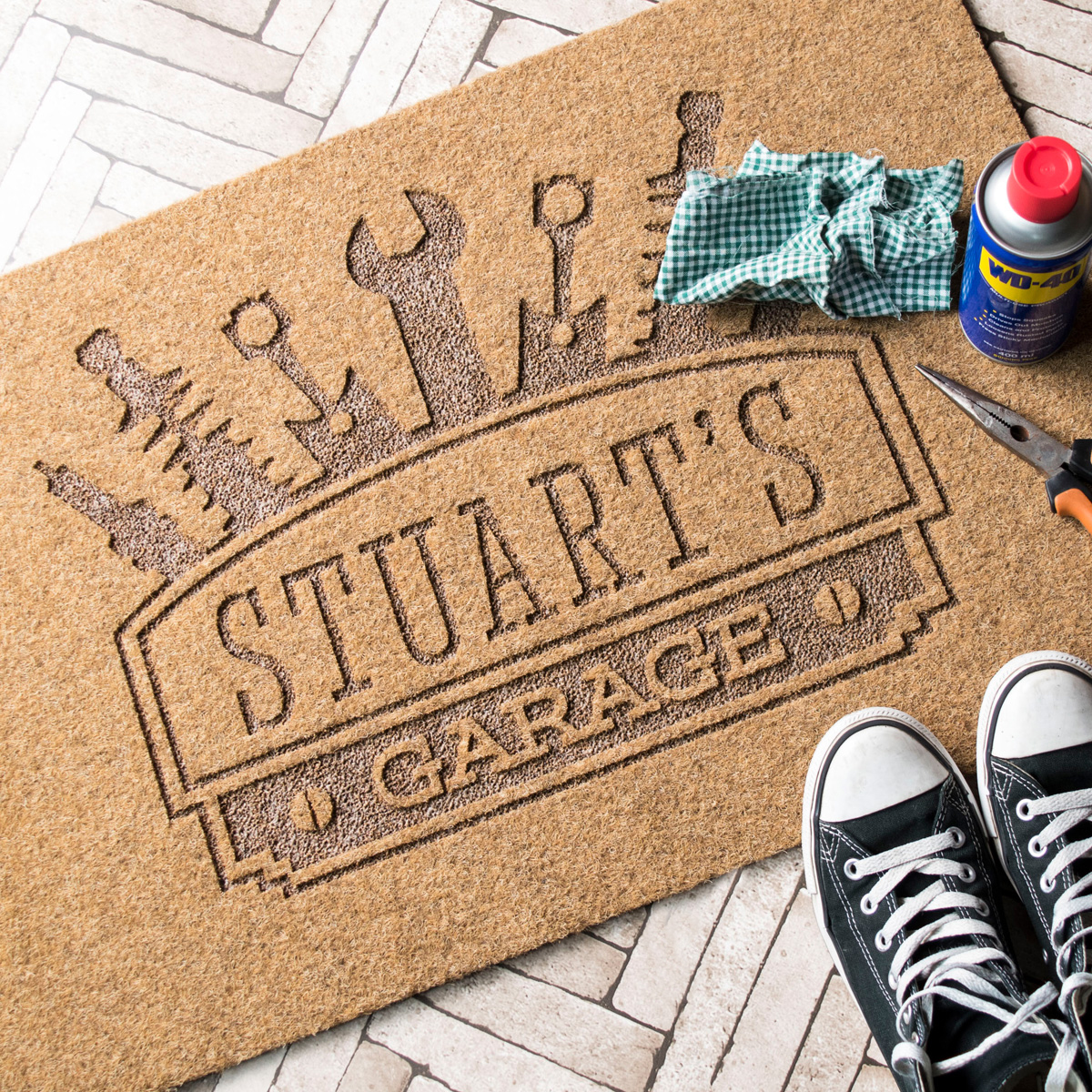 Personalised Outdoor Doormat - Garage
