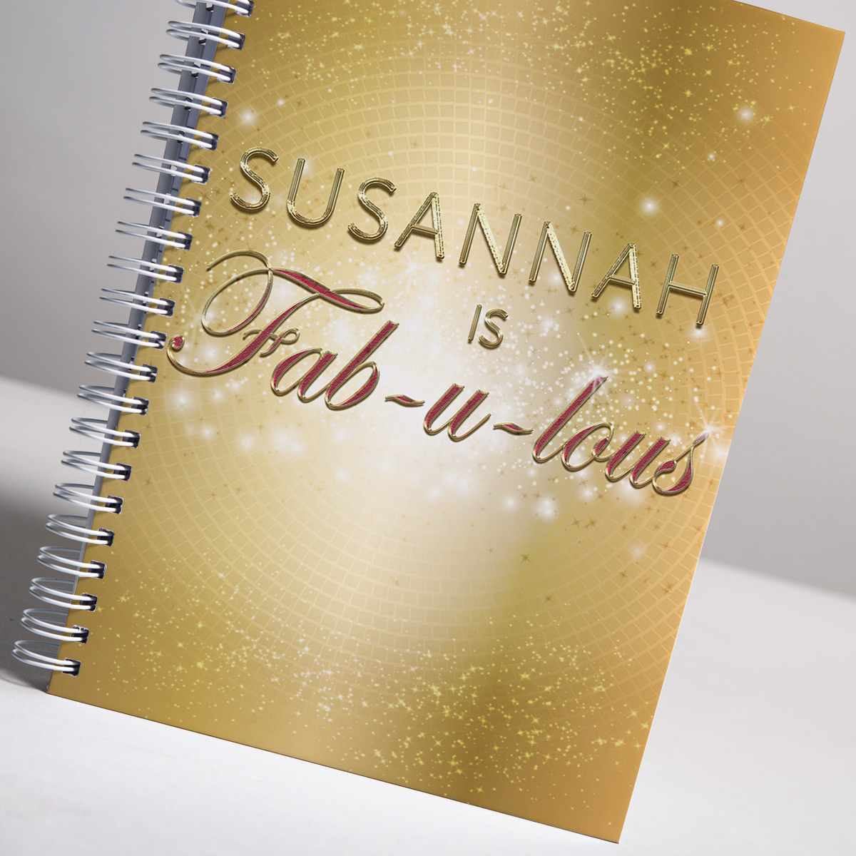 Personalised Notebook - Strictly Fab U Lous
