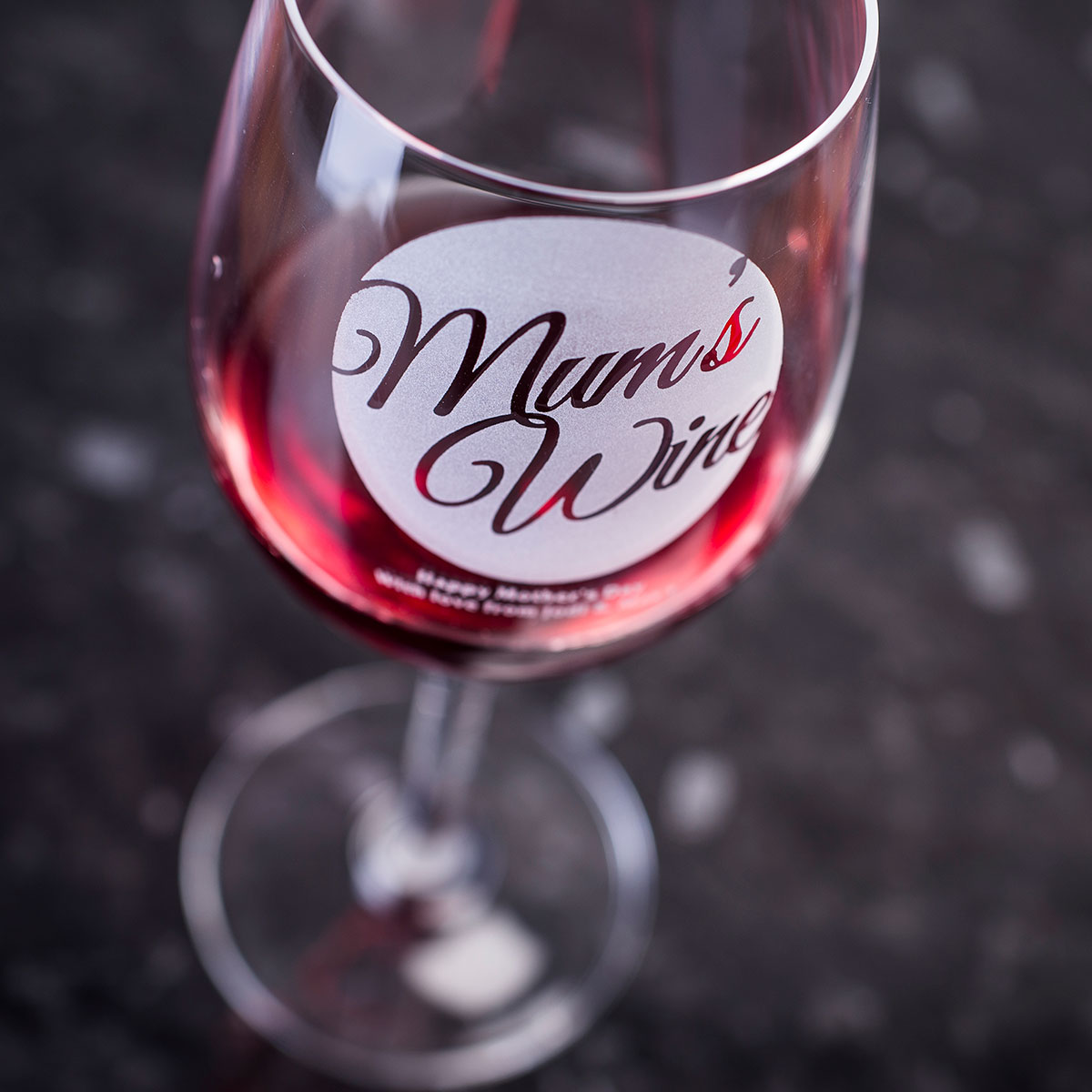 Personalised Wine Glass - Mum's Wine