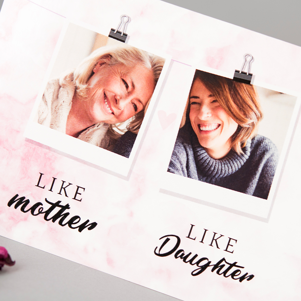 Photo Upload Card - Like Mother Like Daughter