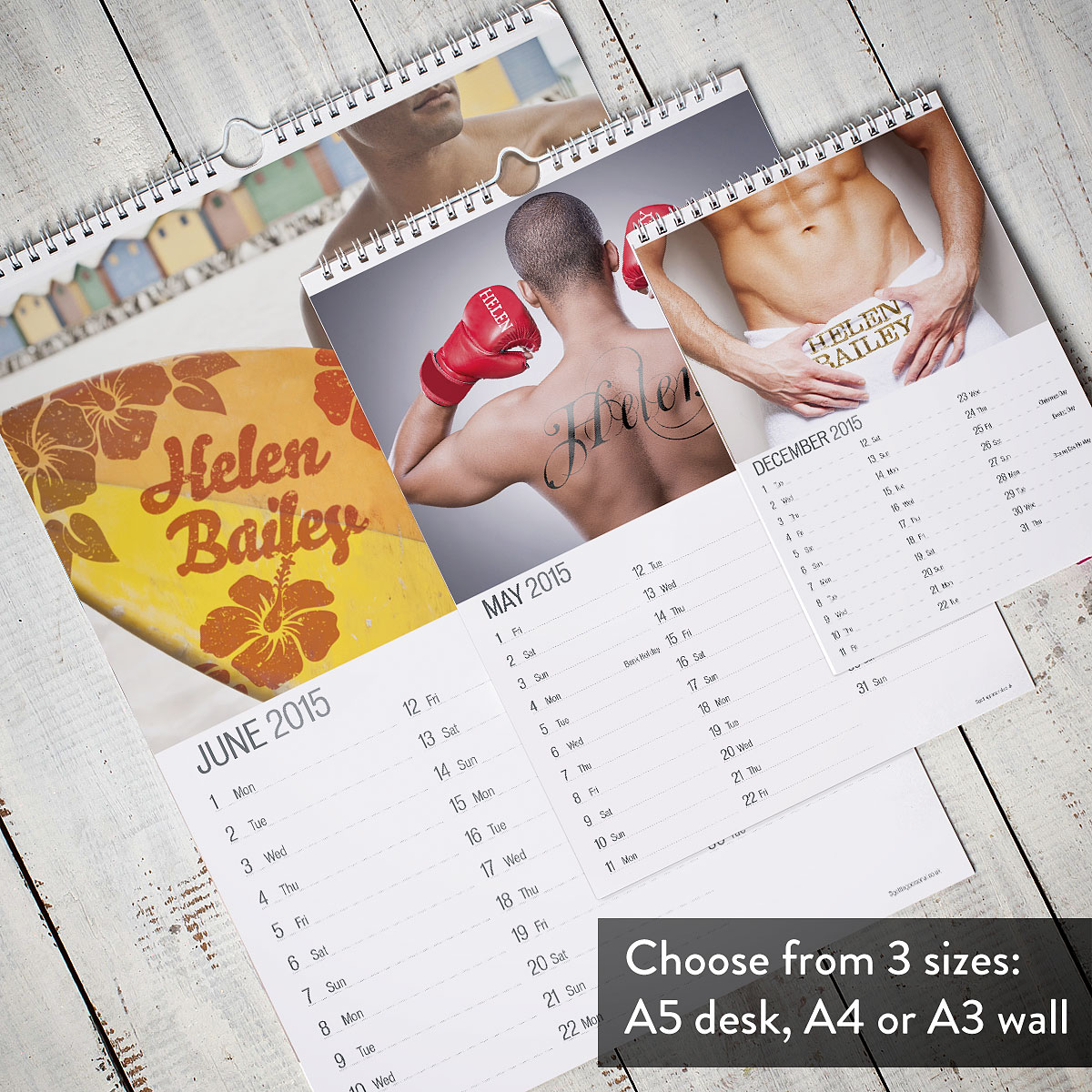 Personalised Hot Hunks Calendar - New Edition