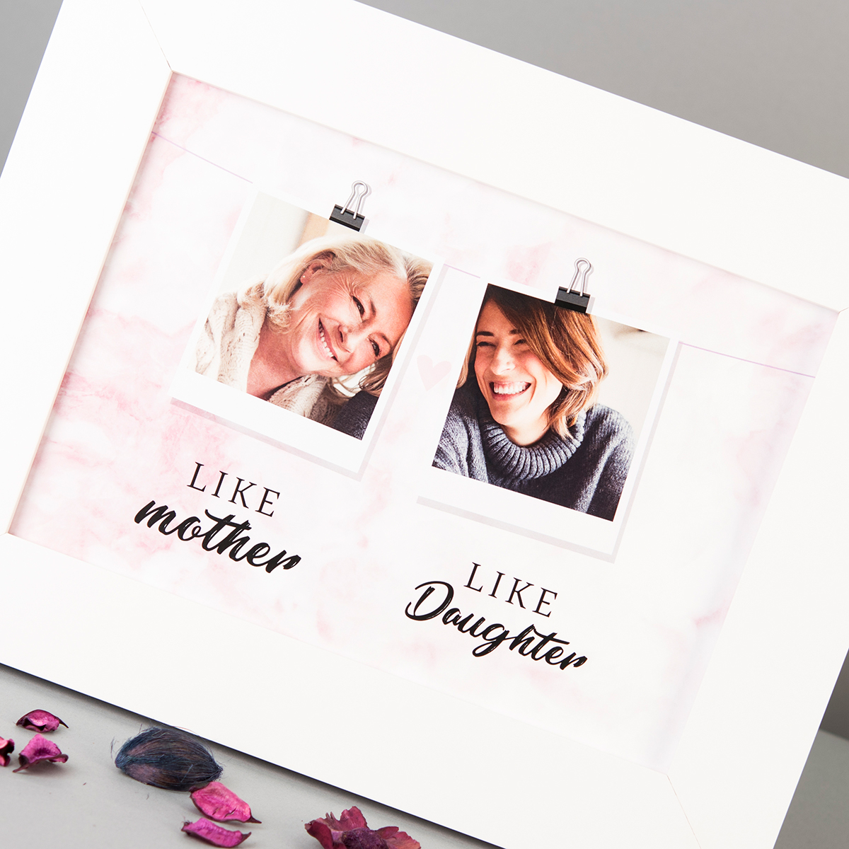 Photo Upload Framed Print - Like Mother Like Daughter