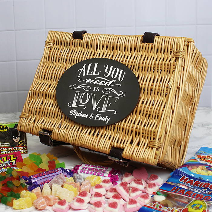 Personalised Sweet Hamper - All You Need is Love